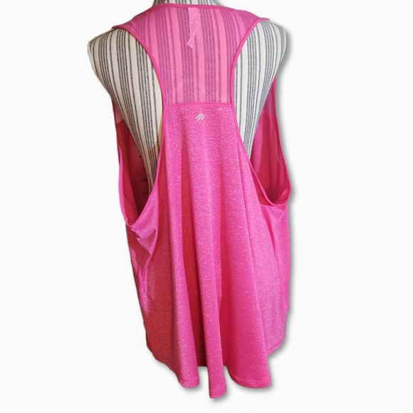 Ideology Plus Size Activewear Top Pink Neon Sz 3X - Picture 5 of 9